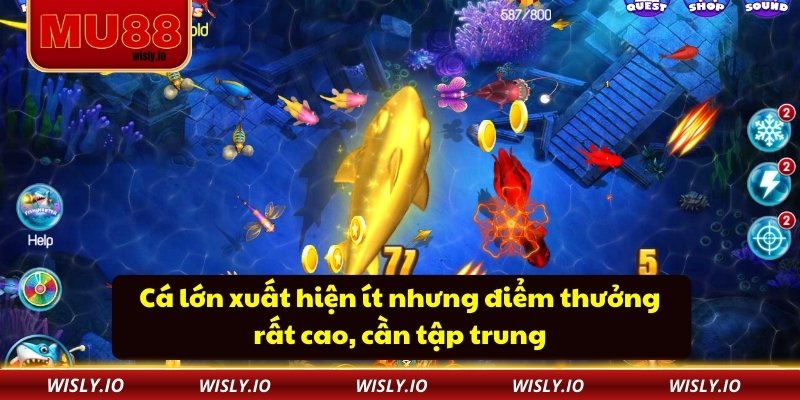 Ica Bắn Cá Hấp Dẫn Tại MU88 Tăng Cơ Hội Chiến Thắng Nhanh Cá lớn xuất hiện ít nhưng điểm thưởng rất cao, cần tập trung
