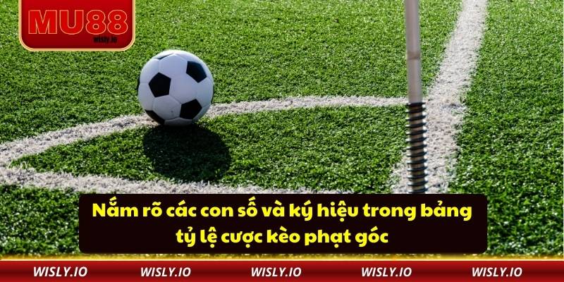 Nắm rõ các con số và ký hiệu trong bảng tỷ lệ cược kèo phạt góc